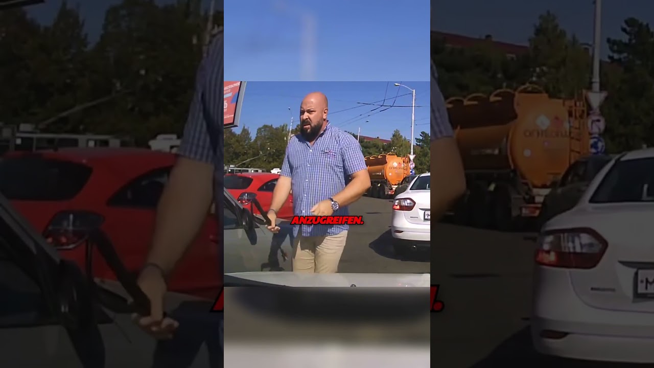 Idiot greift zur Peitsche und bereut es sofort! 😱 Videocredits: @ДорожныйБеспредел-в6ч