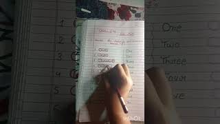 # write numbers name and number #