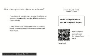 Contactless Dine-in Ordering Beta: Using your QR Codes at your business