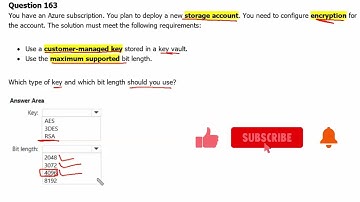 94. MS Azure Administrator Associate AZ 104 - Customer managed key, encryption, azure key vault