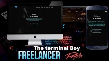 Fully Responsive Freelancer portfolio website With Html, CSS and Js || The terminal Boy