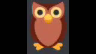 owl 🦉 twemoji staring with the calebcity realization sound effect