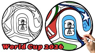 Drawing The FIFA World Cup Ball 2026 EASY