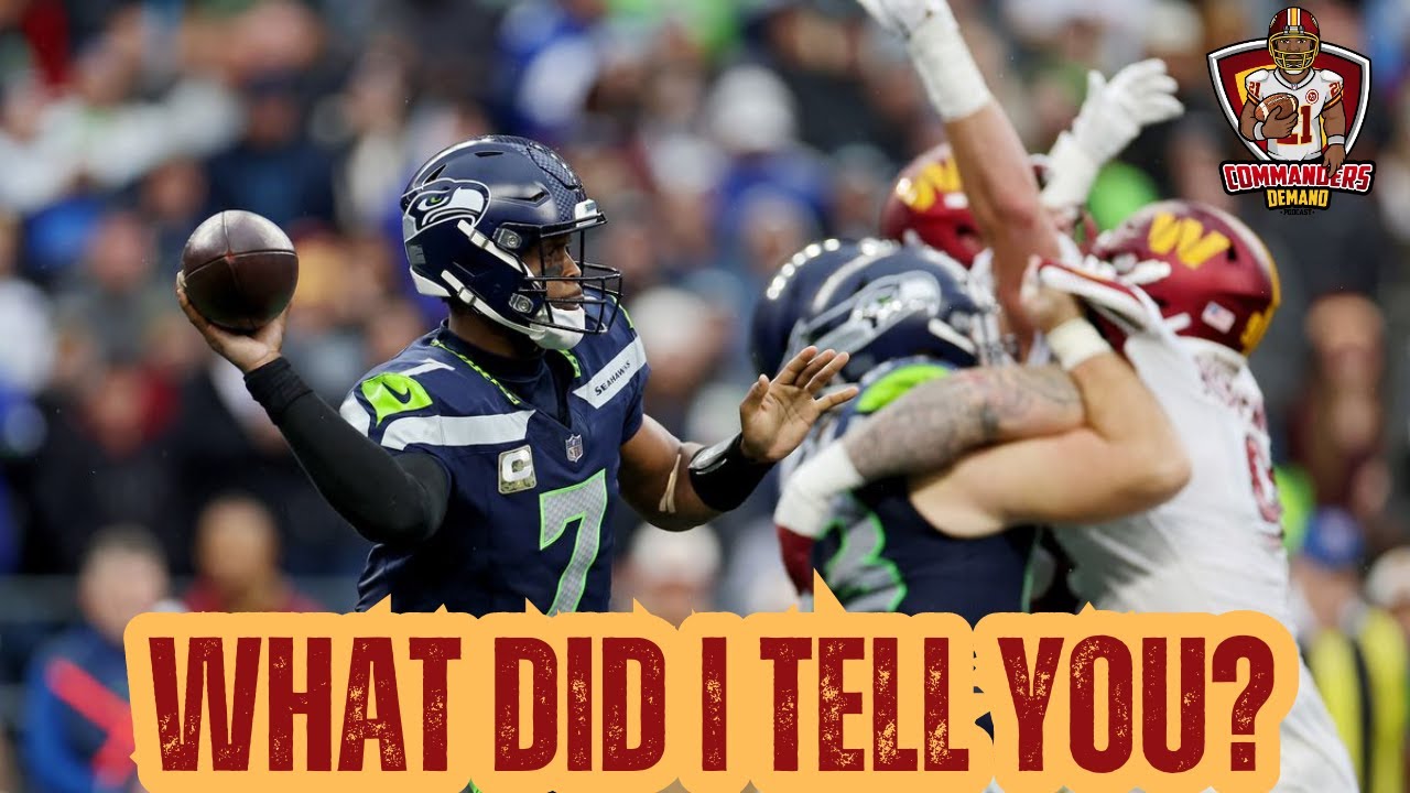 What did I tell you? #sports #nfl #washingtoncommanders #samhowell #genosmith #dkmetcalf #nflnews