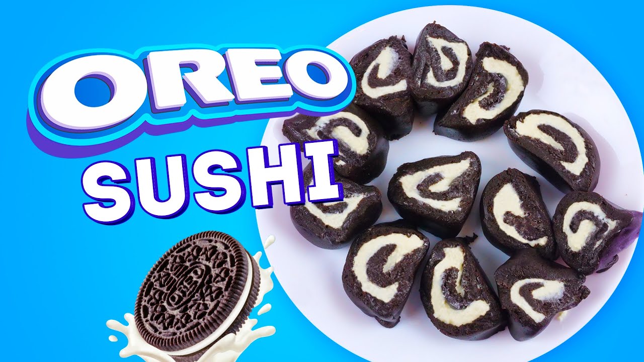 SUSHI D'OREO SANS CUISSON ! Comment préparer un dessert délicieux
