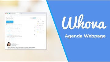 Whova Agenda Webpage and Event Marketing