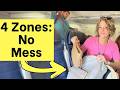 Watch My Step-by-Step Under-Seat Organizing System #traveltips