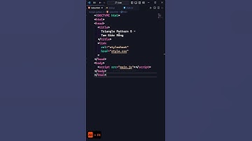 HTML CSS JS - Triangle Pattern - Empty Triangle - THINHPHAM #shorts