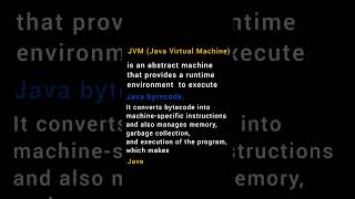 What is JVM? | Java Interview Question #3. #coding #programming #javainterview #java