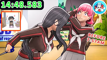 Genocide Ending Speedrun Before 7:57AM (WR) - Yandere Simulator 1980s