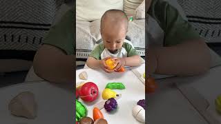 A Oneandahalfyearold Baby With High Energy A Disciplined Day Folding The Blanket By Himself