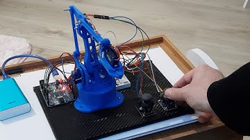 Arduino ile Joystick kontrollü robot kol