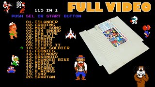 NES 115 in 1 [FAMICOM Multicart] - Full Video (All Games Gameplay)