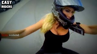 GIRL STUNT Harley Davidson 2017 / Motorcycle Fail Win