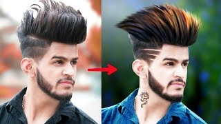 New Stylish Photo Editing Trick | Change Hairstyle + Face Glow Editing | Best Photo Editing Tutorial screenshot 1