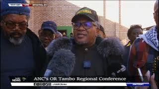 Fikile Mbalula, ANC SG speaks to media after ANC's OR Tambo Regional Conference