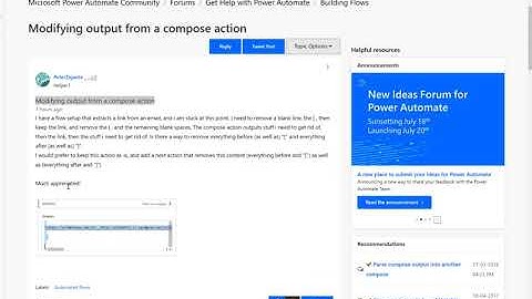 Power Automate - Expression Replace, Trim & Multiple expressions in one