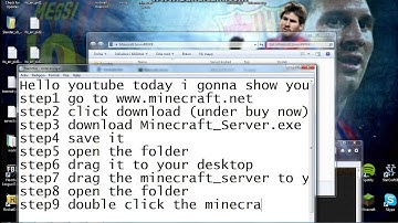how to make a minecraft server 1.5 with portforwarding part 1