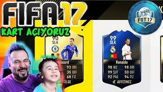 OĞLUM FUT DRAFT KARTLARI AÇIYOR! | FIFA 17 OYNUYORUZ