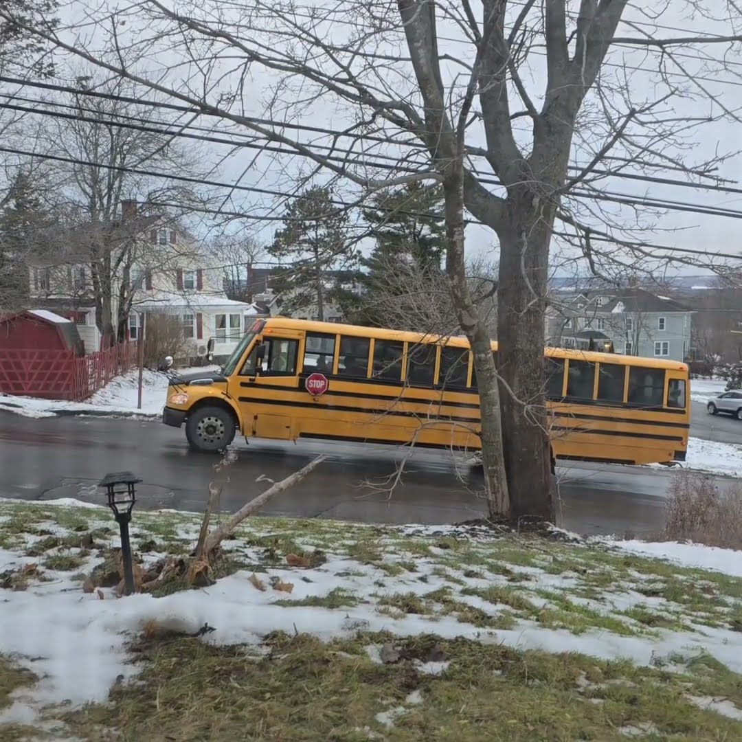 School Bus Is No Match for Icy Hill || ViralHog