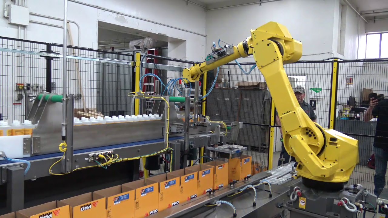 Hamrick Manufacturing Integrated Case Erector, Robotic Case Packer