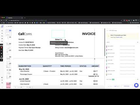 Nanonets - Train your Own Invoice Model