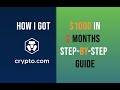 How I Got $1000+ in 2 months On crypto.com And Update To Min-Max Strategy