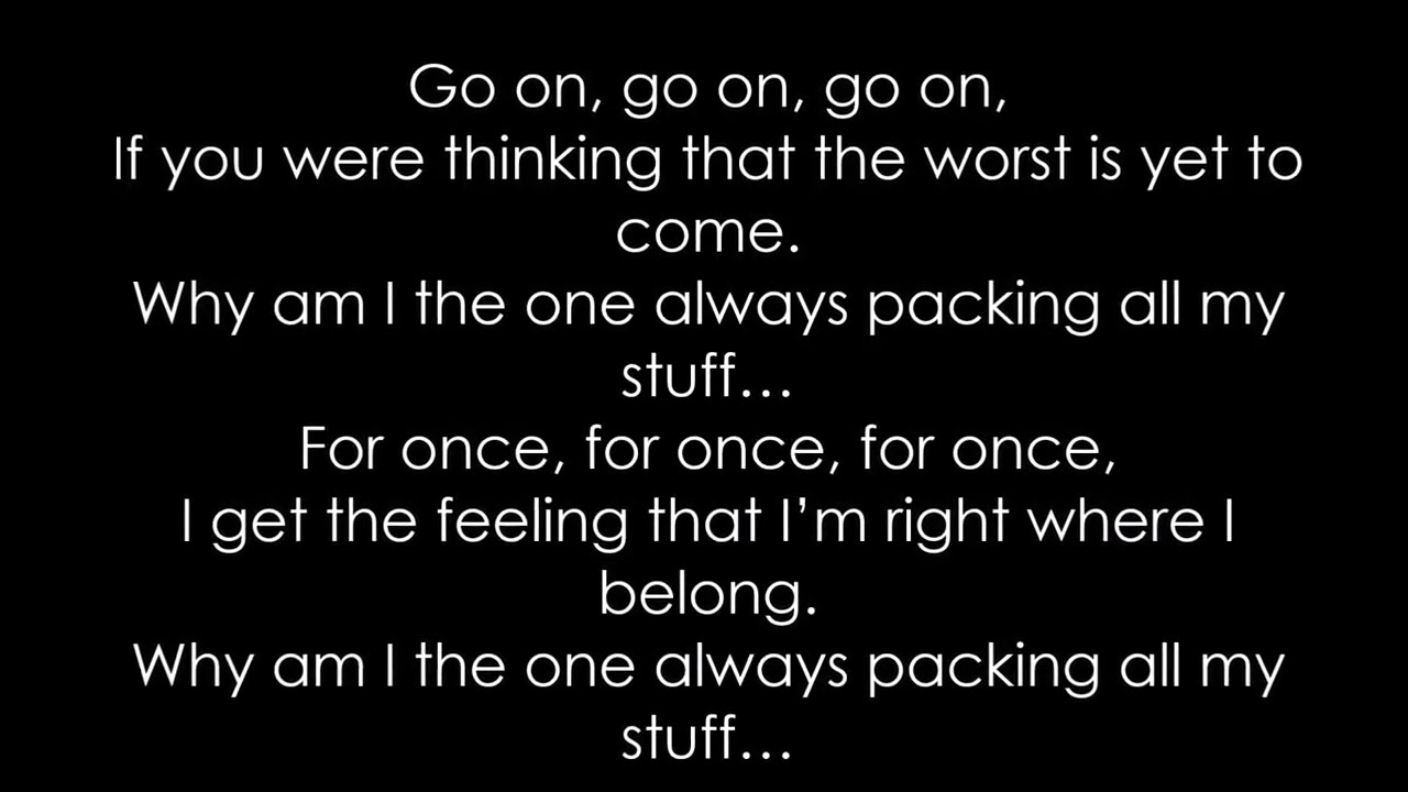FUN - Why am I the one [Lyrics Video 180p] (Jan 7, 2024) [Full Song]