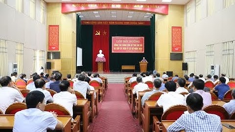 Khai giảng lớp Bồi dưỡng công tác Đảng cho Bí thư chi bộ và cấp ủy viên ở cơ sở năm 2022