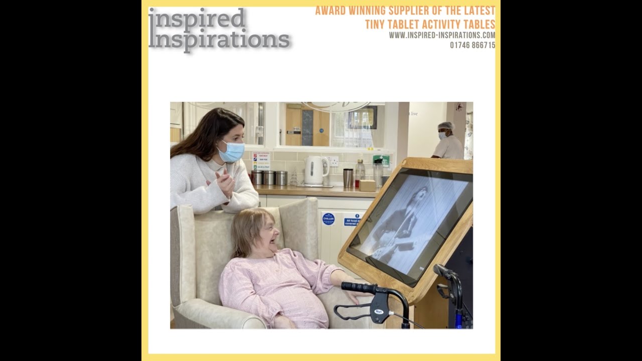 Ferndene Care Home Winning a Tiny Tablet Touch Screen Activity Table