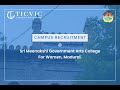 Ticvic campus recruitment  sri meenakshi government arts college for women  madurai