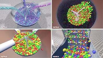 Best of Marble Colors Ball Animation - Ball Simulation Compilation V5