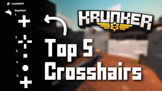 The 5 BEST CROSSHAIRS for Krunker.io!!!
