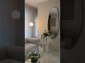 Scandinavian minimalist living room | Elegant mirror | cozy seating #homedecor#shorts#viral#interior