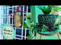 Garden and balcony decor diy planters  clay pot and plastic bottle reuse