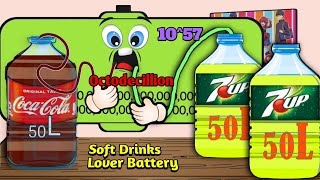 Soft Drinks Mukbang | Low Battery Overcharging in Big Number screenshot 2