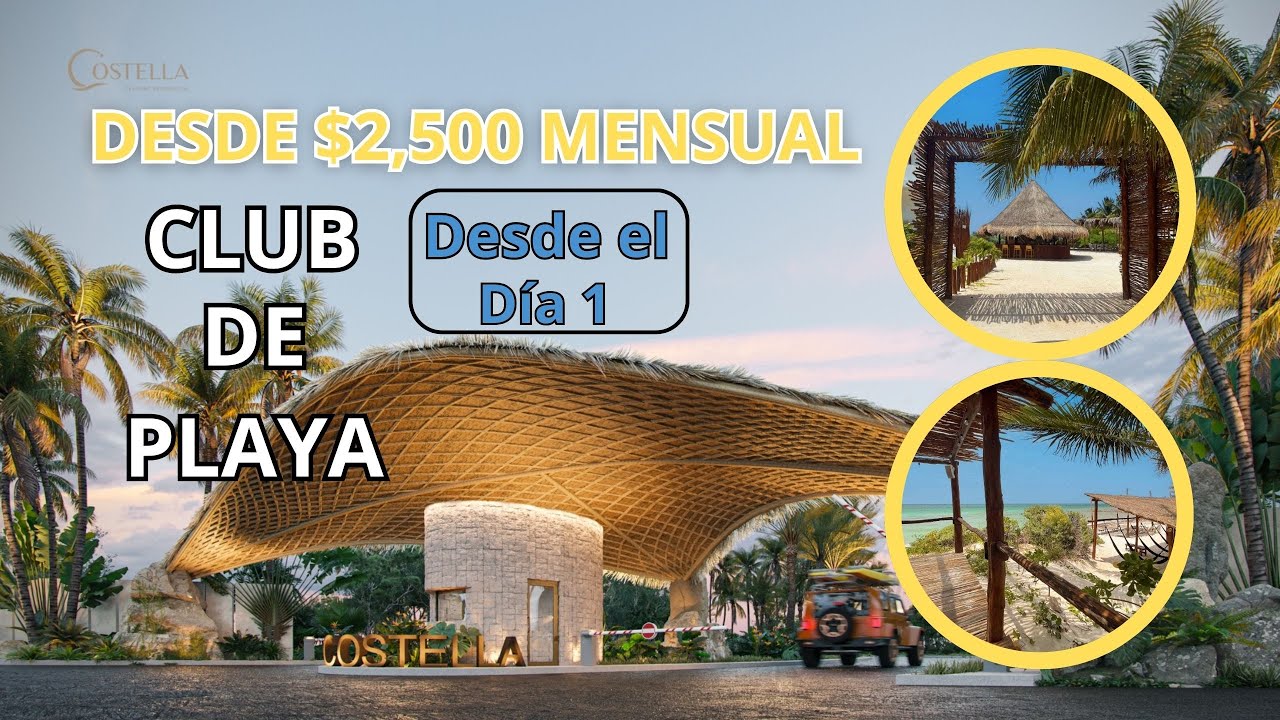 TELCHAC PUERTO! 🏝️Terrenos RESIDENCIALES con CLUB de PLAYA! INVERSIÓN 2024!
