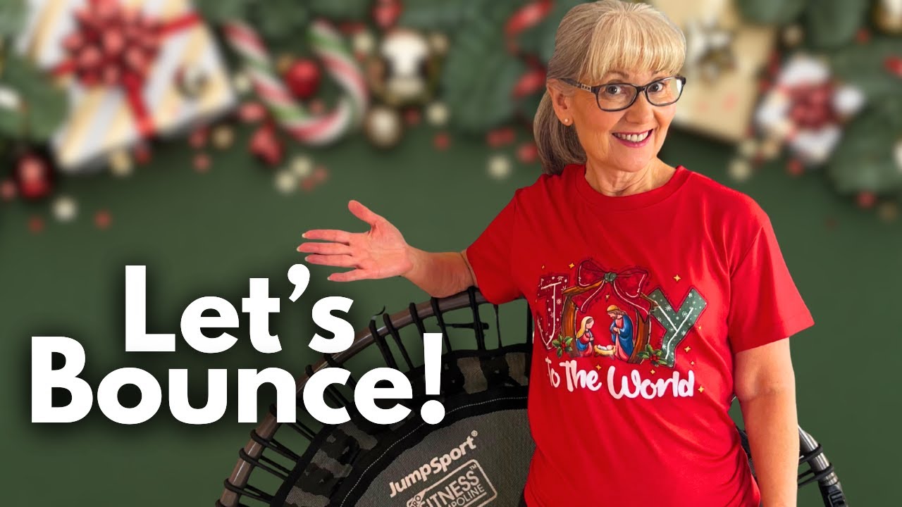 15-минутная праздничная тренировка-прыжки | Мягкое кардио для праздничного настроения