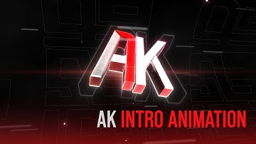 AK Intro Title Animation | Project file | Basith Syed