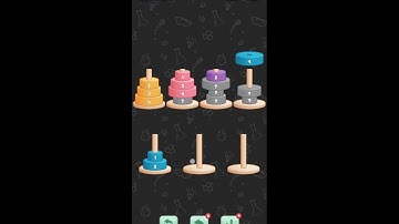 tower of Hanoi sort level 55 || games solution || popular games || puzzle games