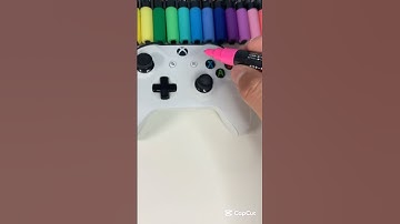 Custom Xbox Controller using paint markers! 😱🥶#arrtxmarkers #posca #custom #art #kpopdemonhunters