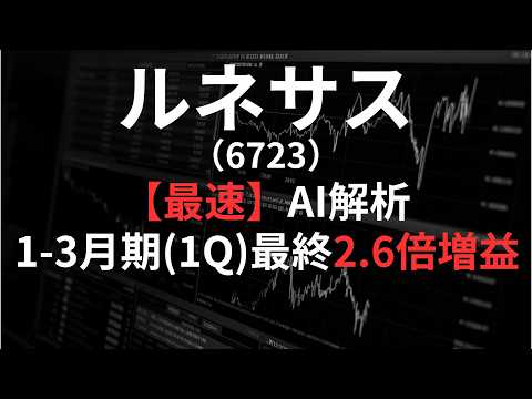 ルネサスエレクトロニクス（6723）【最速】決算短信をAIが解説