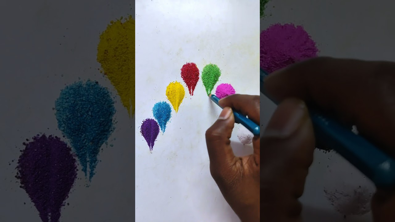 Creative rangoli design 