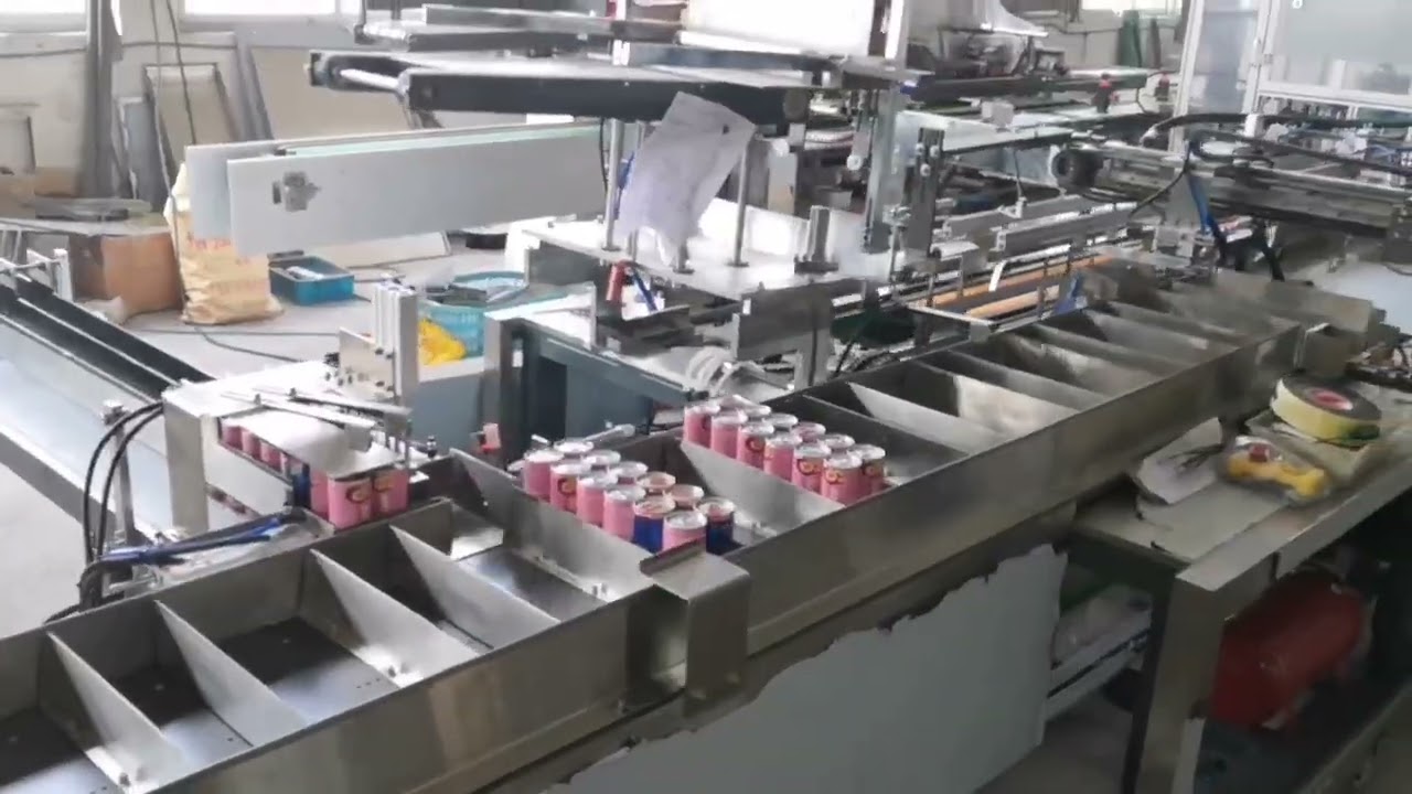 Bubble beverage cans cartoner automatic packing machine