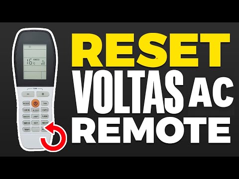 How To Reset Voltas AC Remote