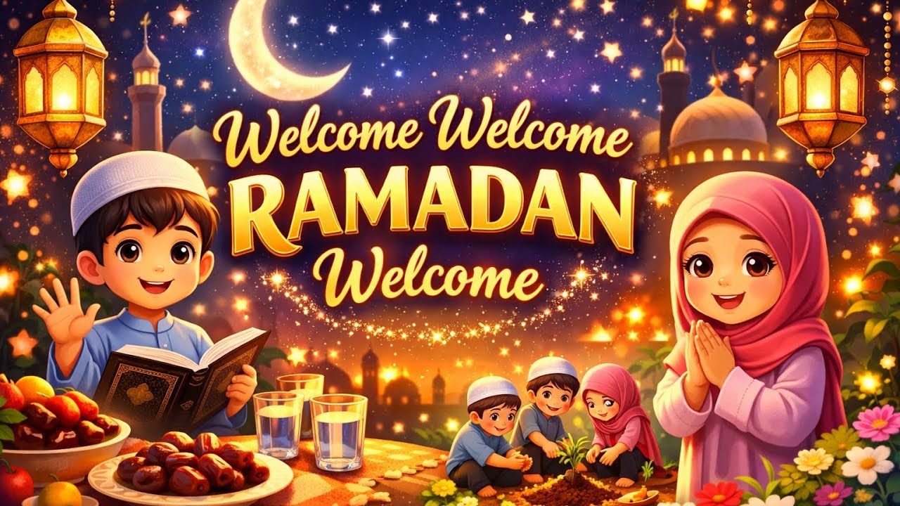 Welcome Welcome Ramadan Welcome | Beautiful Ramadan Poem for Kids | Ramadan Special 2026 🌙