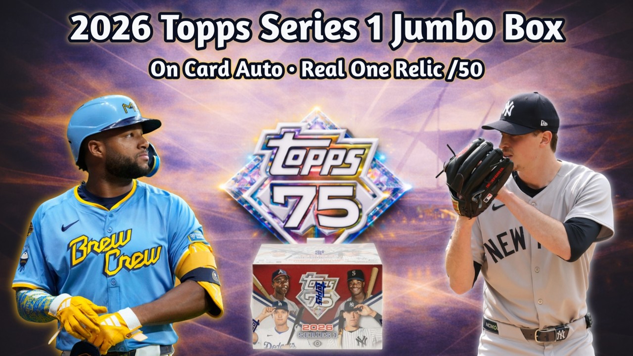 2026 Topps Series 1 Jumbo Box #2 — Автограф на карточке • Реликвия Real One /50 • Бонусная реликв...