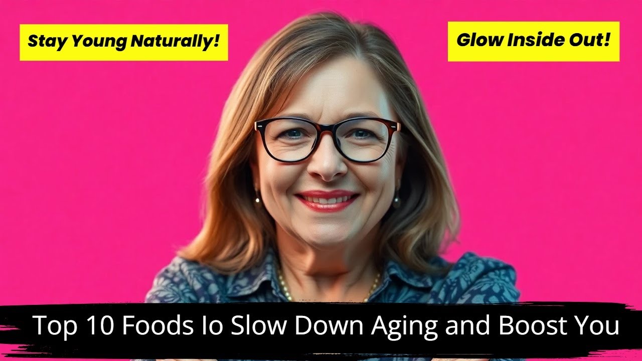 Top 10 Foods to Slow Down Aging and Boost You - YouTube