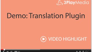 Demo: Translation Plugin