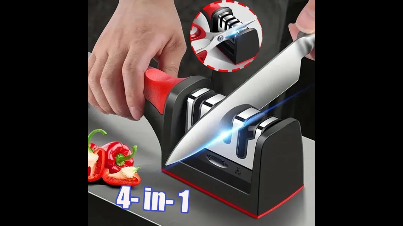 Expert Chef Shares 4-Stage Knife Sharpener Secrets! - YouTube